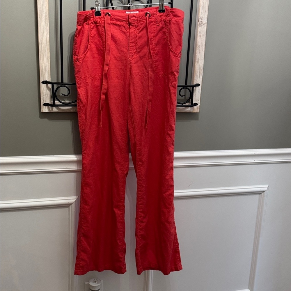 Jessica Simpson coral linen pants - Picture 4 of 9